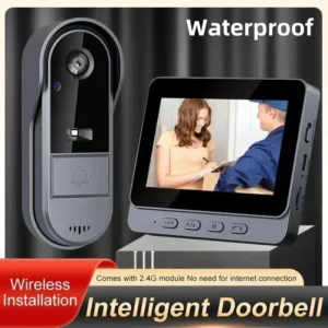 Wireless Intercom Video Doorbell 4.3 inch screen